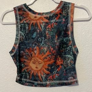 mesh crop top